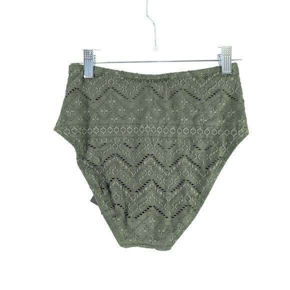 La Blanca Swim Womens 4 Olive Saltwater Sands High-Waist Bottoms NWT - Picture 2 of 9